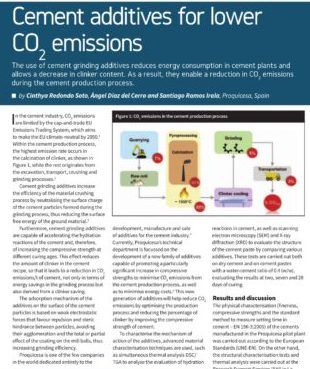 PROQUICESA articulo sobre cementos 