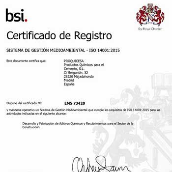 PROQUICESA certificado de registro 3