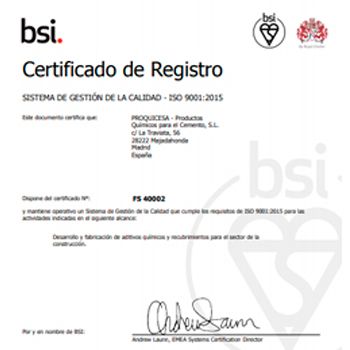 PROQUICESA certificado de registro 1